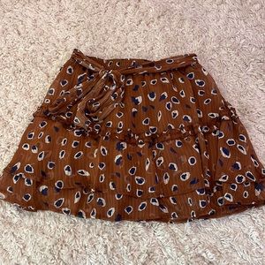 Princess Polly Brown Polka dot Skirt